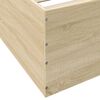 vidaXL Cadre de lit sans matelas ch&ecirc;ne sonoma 180x200 cm