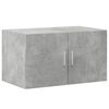 vidaXL Armoire de rangement gris béton 70x42,5x225cm bois d'ingénierie