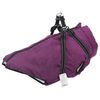 vidaXL Manteau pour chien avec harnais Pourpre L52 Fleece et Polyester