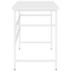 vidaXL Bureau d'ordinateur Blanc 105x55x72 cm MDF et m&eacute;tal