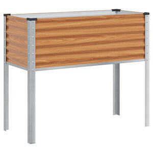 vidaXL Cache-pot de jardin Marron Clair 100 x 45 x 90 cm
