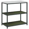 vidaXL Ensemble de rangement cuisine avec &eacute;tag&egrave;re 3 pcs Vert olive
