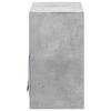 vidaXL Buffet avec LED gris b&eacute;ton 72x34x61 cm bois d'ing&eacute;nierie