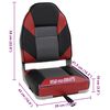 vidaXL Ensemble de si&egrave;ges de bateau pliables lot de 2 dossier haut