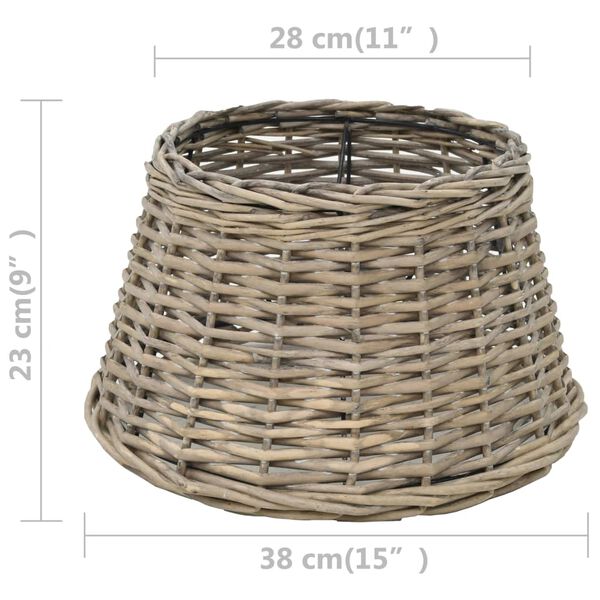 vidaXL Abat-jour Osier 38 x 23 cm Naturel