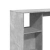 vidaXL Table de bar avec &eacute;tag&egrave;re gris b&eacute;ton bois d'ing&eacute;nierie