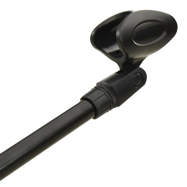 vidaXL Pied de microphone à trépied avec double porte-pince