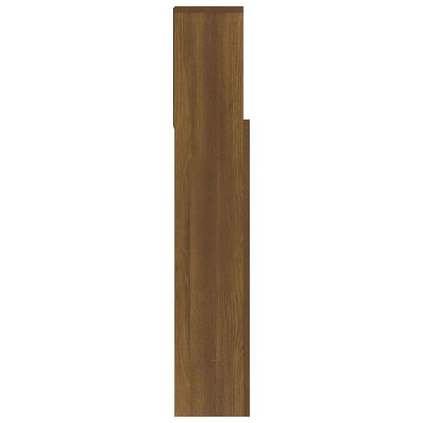 vidaXL Armoire de t&ecirc;te de lit Ch&ecirc;ne marron 180x19x103,5 cm