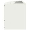 vidaXL Jardini&egrave;re d'Angle Blanc 30 x 30 x 35 cm Acier