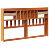 vidaXL T&ecirc;te de lit avec rangement cire marron 200cm bois massif de pin