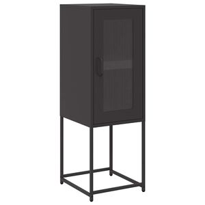 vidaXL Buffet noir 36x39x107 cm acier lamin&eacute; &agrave; froid