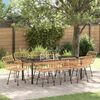 vidaXL Ensemble de salle &agrave; manger pour jardin 9 pcs Marron