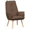 vidaXL fauteuil Marron 69 x 74 x 93 cm Polyester et contreplaqu&eacute;