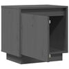 vidaXL Table de chevet Gris 40x30x40 cm Bois de pin solide