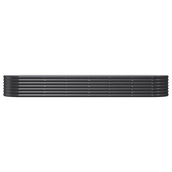 vidaXL Lit sur&eacute;lev&eacute; de jardin Acier galvanis&eacute; Anthracite