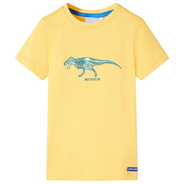 T-shirt pour enfants ocre clair 140
