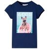 T-shirt pour enfants bleu marine 128