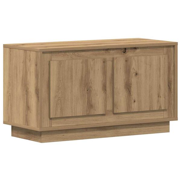 vidaXL Meuble TV ch&ecirc;ne artisanal 80 x 35 x 45 cm Bois d'ing&eacute;nierie