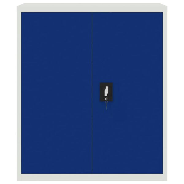 vidaXL Classeur gris clair et bleu 90x40x105 cm acier