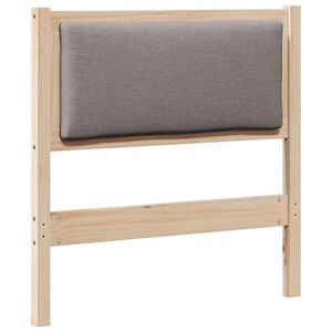 vidaXL T&ecirc;te de lit Marron Bois massif en pin