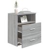 vidaXL Table de chevet Sonoma gris 50x32x60 cm