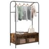 vidaXL Porte-vêtements Chêne brun 100 x 44 x 160 cm Bois d'ingénierie