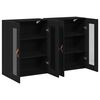 vidaXL Cabinets muraux 2 pcs Ch&ecirc;ne noir 69,5 x 34 x 90 cm