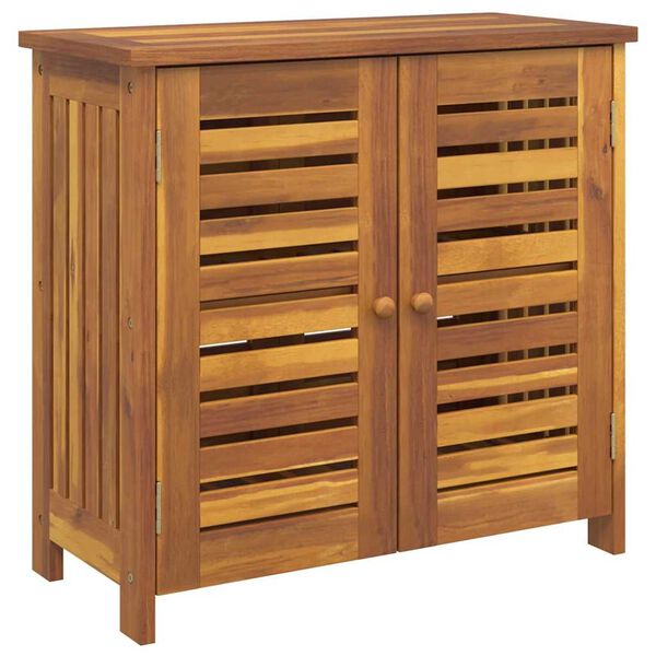 vidaXL Armoire de jardin Naturel 75 x 35 x 70cm Bois d'Acacia Massif