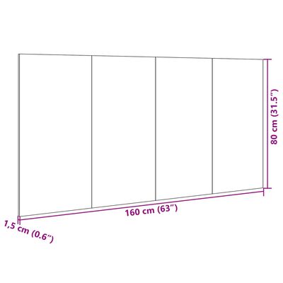 vidaXL Tête de lit avec armoires noir 160 cm bois d'ingénierie