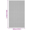 vidaXL Tapis de tente Anthracite 600 &times; 350 cm Polyester