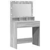 vidaXL Table de Toilette avec &eacute;tag&egrave;re Gris Sonoma 78,5 x 41 x 135 cm