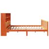 vidaXL Lit biblioth&egrave;que sans matelas cire marron 180x200 cm pin massif