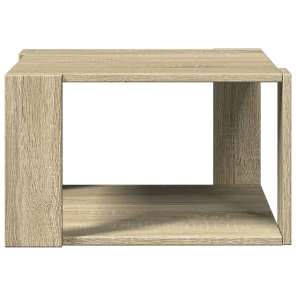 vidaXL Table basse chêne sonoma 51,5x51,5x30 cm bois d'ingénierie