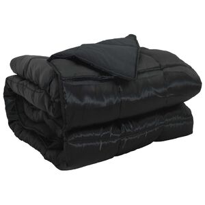 vidaXL Duvet complet toute l'ann&eacute;e 135 x 200 cm 300 gsm Noir
