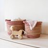 KidsDepot Ensemble de paniers 2 pcs Eran Corde de coton Terre