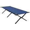 vidaXL Lit de camping pliant Bleu 210 x 80 x 46 cm Tissu Oxford