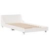 vidaXL Cadre de lit sans matelas blanc 100x200 cm bois de pin massif
