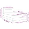 vidaXL Lit &agrave; ressorts avec matelas Blanc 120 x 200 cm Simili cuir