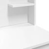 vidaXL Coiffeuse avec lumi&egrave;res LED blanc 96x40x142 cm