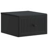 vidaXL Cabinet de chevet mural Noir 33 x 34,5 x 20 cm