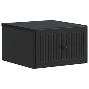 vidaXL Cabinet de chevet mural Noir 33 x 34,5 x 20 cm