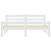 vidaXL Cadre de lit sans matelas blanc bois de pin massif 140x200 cm