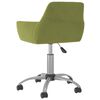vidaXL Chaises pivotantes &agrave; manger lot de 6 vert clair velours