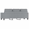 vidaXL Canap&eacute; &agrave; 3 places Gris clair 180 cm Tissu