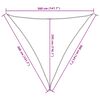 vidaXL Voile d'ombrage 160 g/m&sup2; Jaune 3,6x3,6x3,6 m PEHD