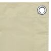 vidaXL &Eacute;cran de balcon Cr&egrave;me 120x300 cm Tissu Oxford