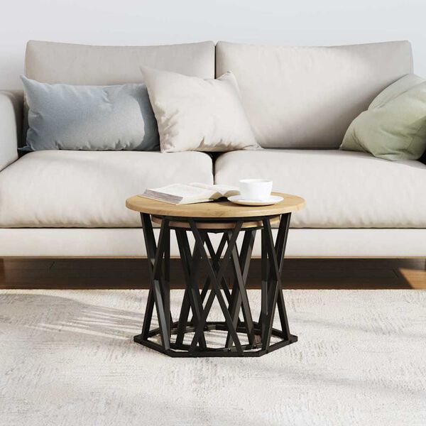 vidaXL Table d'appoint 2 pcs Chêne artisanal