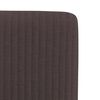 vidaXL Chaises &agrave; manger lot de 6 marron fonc&eacute; tissu