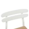 vidaXL Chaise de salle &agrave; manger 2 pcs Blanc et marron