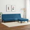 vidaXL Ensemble de canap&eacute;s 2 pcs bleu velours